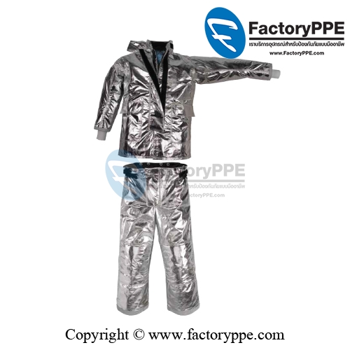 MTS Attack Proximity ชุดดับเพลิงแบบ Aluminized Lakeland Size: XL ...